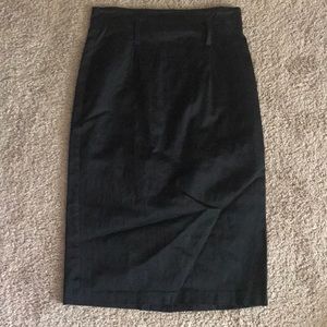 Black pencil skirt